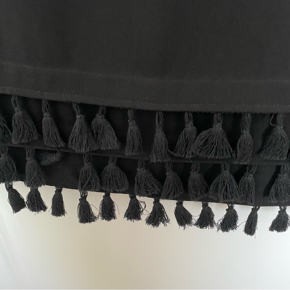 Zara Black Dress with Fringe - Picture 3 of 5